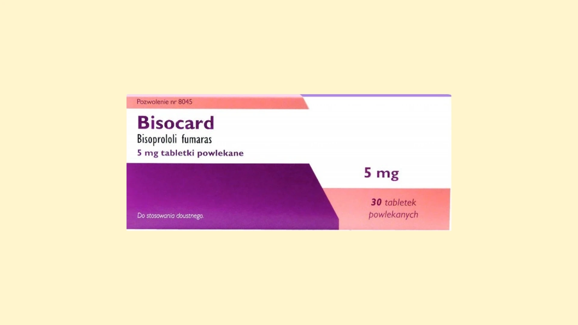 Opakowanie leku Bisocard 5 mg